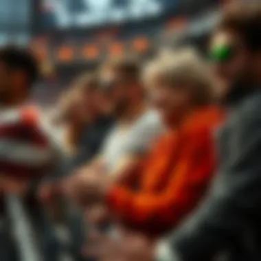 Shared Experiences: Building Bonds Through Sports A diverse group enjoying a sports event together