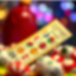 A captivating lottery ticket with colorful designs