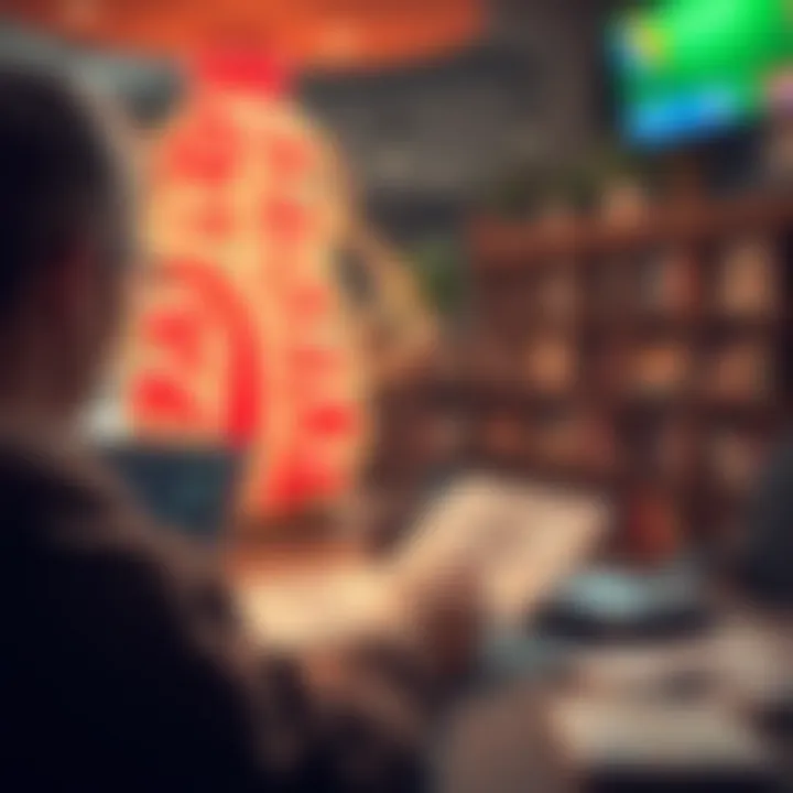 Financial Planning with Lottery Winnings A concept illustration of financial planning with lottery winnings