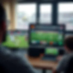 Football match streaming on various devices