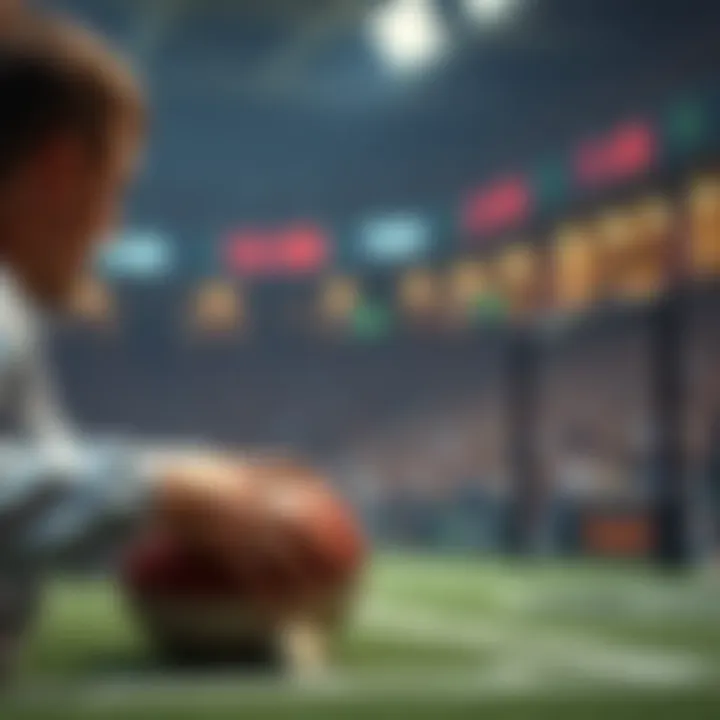 Strategic Betting on Sports Events Illustration of strategic betting on sports events