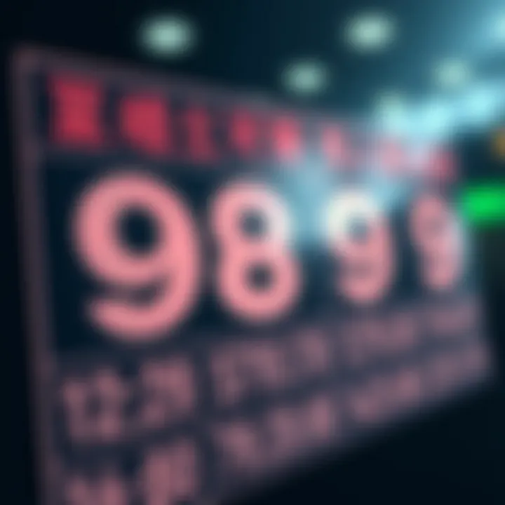 Historic Winning Numbers in the Lottery Visual representation of past winning numbers