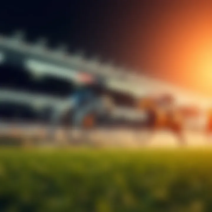 A visualization of horse racing excitement and energy