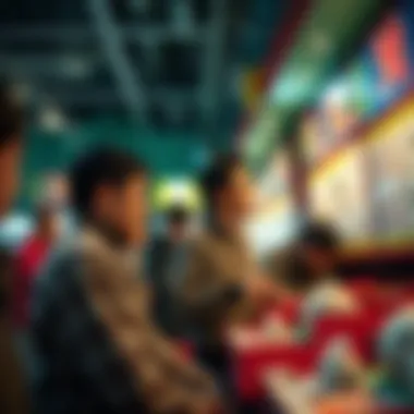 Cultural Significance of the Korean Lottery A cultural depiction of lottery enthusiasts participating in the game.