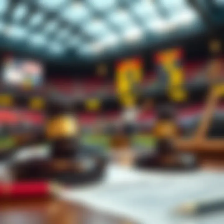 Understanding Legal Aspects of Sports Betting An illustration of legal documents related to sports betting