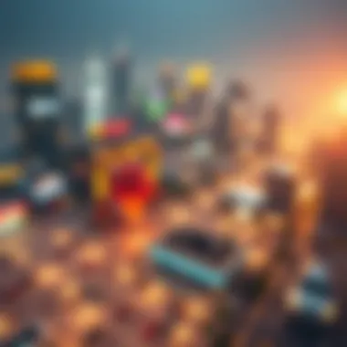 Strategic Location for Lottery Business An illustration of a strategic location map for a lottery business