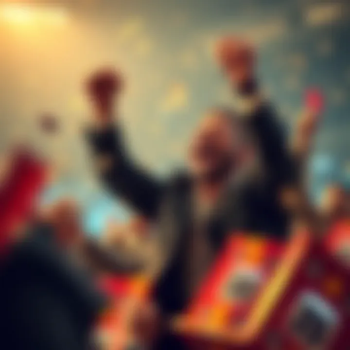 The Thrill of Victory Moment of winning the lottery