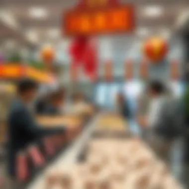 The Distribution Process of Lottery Prizes An illustration depicting the lottery prize distribution process