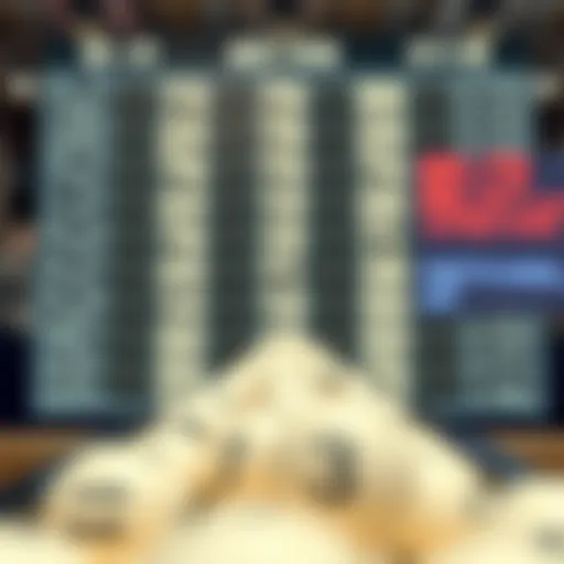 Visual representation of lottery number patterns