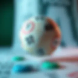 An abstract representation of lottery odds and statistical analysis.