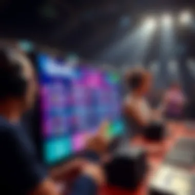 Interactive Quiz Format in Action A vibrant quiz format showcasing interactive elements