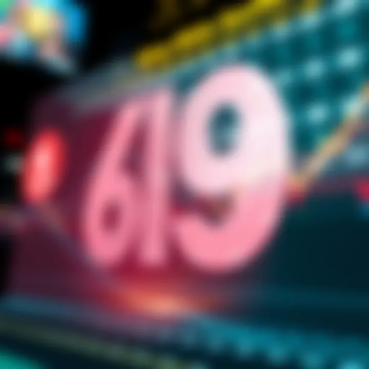 Data visualization showcasing winning number statistics