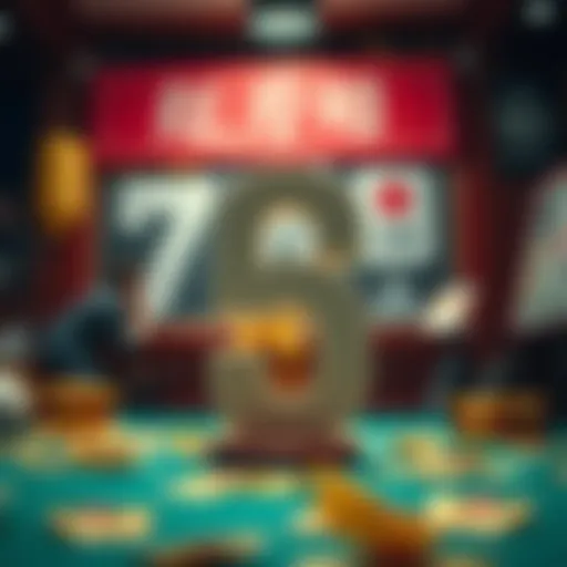 A creative representation of lucky numbers in various cultures