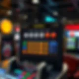 Visual representation of a powerball betting platform interface