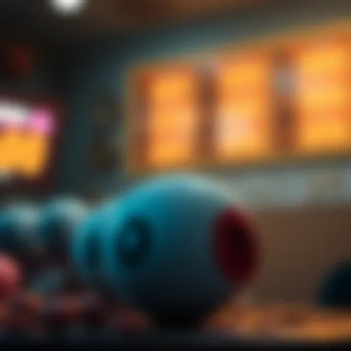 A captivating visual representation of the Powerball game concept