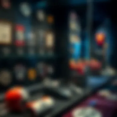 Legacy of Racing Historical racing memorabilia displayed in a showcase