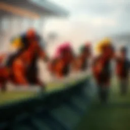 Dynamic overview of horse racing bets