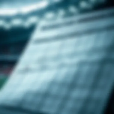 In-depth Look at Soccer Schedules Detailed view of a soccer schedule