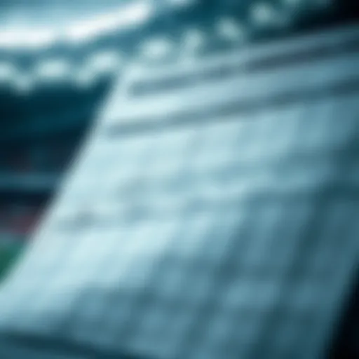 In-depth Look at Soccer Schedules Detailed view of a soccer schedule