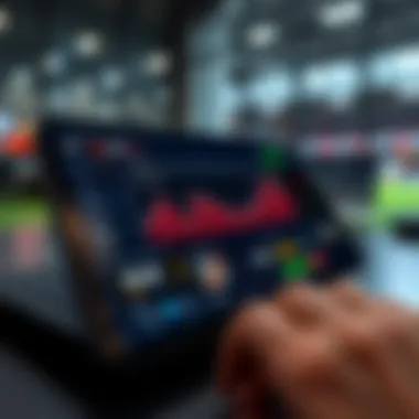 The Evolution of Sports Betting Platforms A dynamic sports betting interface on a digital device