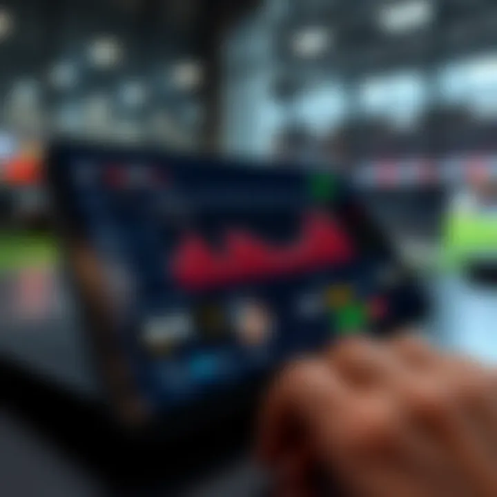 The Evolution of Sports Betting Platforms A dynamic sports betting interface on a digital device