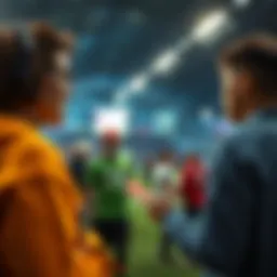 A vibrant sports community gathering