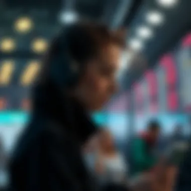 User Experience in Betting Platforms Illustration showcasing user experience in online betting platforms