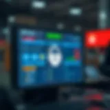 Illustration of a secure betting platform interface