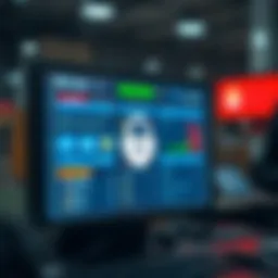 Illustration of a secure betting platform interface