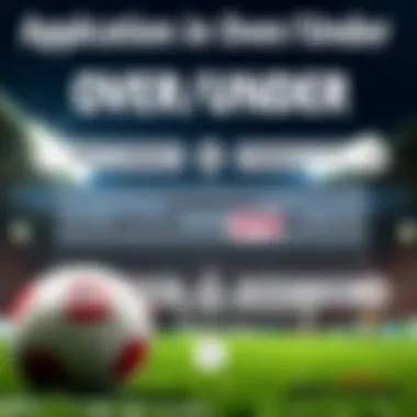 Application of Over/Under in Lotto and Sports Betting Infographic showing the application of over/under in betting